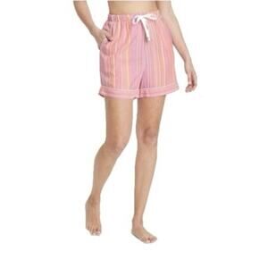 Women's Stars Above Striped Simply Cool Pajama Shorts - Rose Pink Size Medium